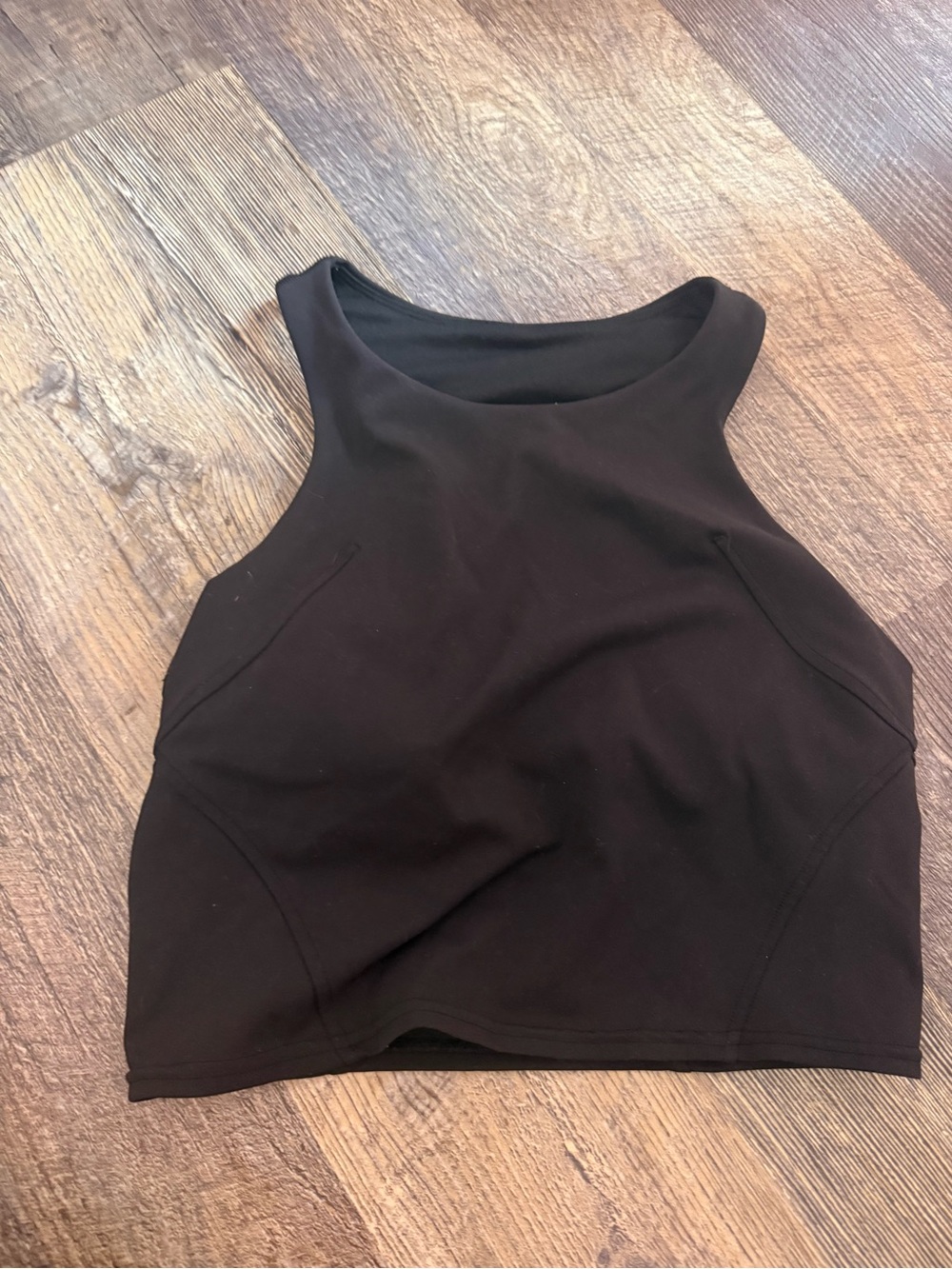 lululemon athletica Black High-Neck Crop Tank